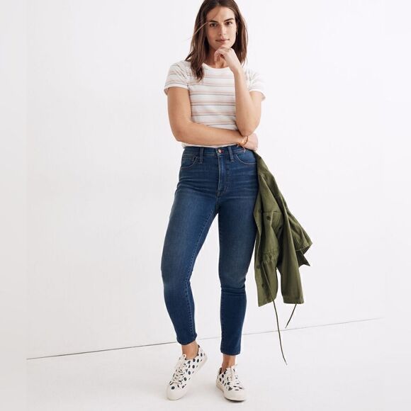 Madewell 10" High-Rise Roadtripper Supersoft Jeans in Playford Wash Size 28 - Picture 3 of 8